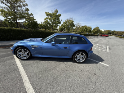 2000 BMW M Coupe in Estoril Blue Metallic over Estoril Blue & Black Nappa