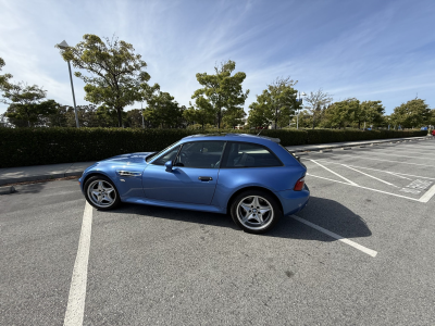 2000 BMW M Coupe in Estoril Blue Metallic over Estoril Blue & Black Nappa