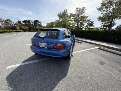 2000 BMW M Coupe in Estoril Blue Metallic over Estoril Blue & Black Nappa
