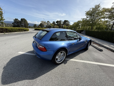 2000 BMW M Coupe in Estoril Blue Metallic over Estoril Blue & Black Nappa