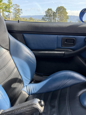 2000 BMW M Coupe in Estoril Blue Metallic over Estoril Blue & Black Nappa