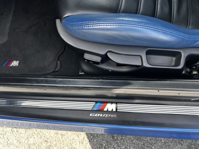 2000 BMW M Coupe in Estoril Blue Metallic over Estoril Blue & Black Nappa
