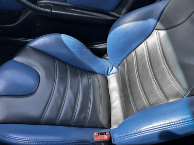 2000 BMW M Coupe in Estoril Blue Metallic over Estoril Blue & Black Nappa