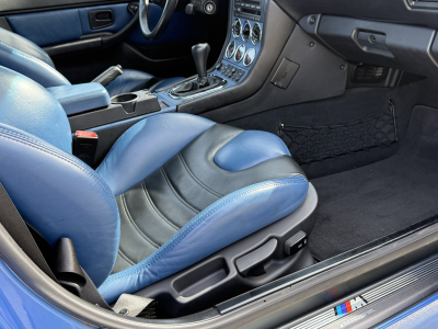 2000 BMW M Coupe in Estoril Blue Metallic over Estoril Blue & Black Nappa
