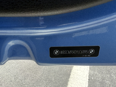2000 BMW M Coupe in Estoril Blue Metallic over Estoril Blue & Black Nappa