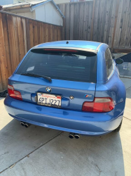 2000 BMW M Coupe in Estoril Blue Metallic over Dark Beige Oregon