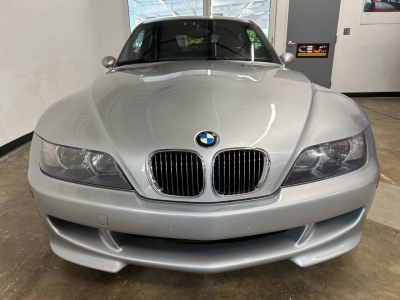 2000 BMW M Coupe in Titanium Silver Metallic over Estoril Blue & Black Nappa