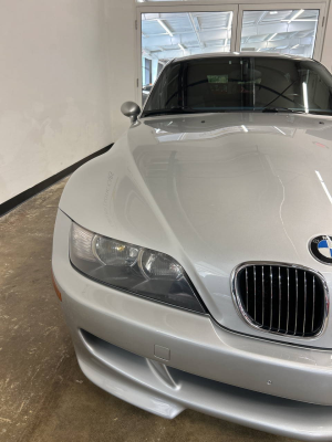 2000 BMW M Coupe in Titanium Silver Metallic over Estoril Blue & Black Nappa