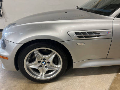 2000 BMW M Coupe in Titanium Silver Metallic over Estoril Blue & Black Nappa
