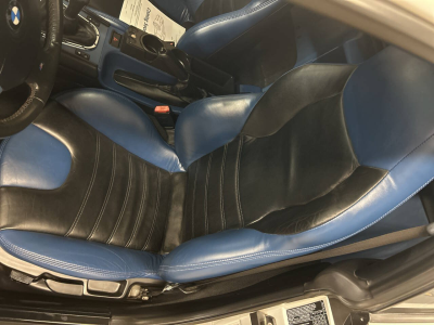 2000 BMW M Coupe in Titanium Silver Metallic over Estoril Blue & Black Nappa