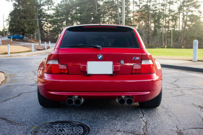 2000 BMW M Coupe in Imola Red 2 over Imola Red & Black Nappa