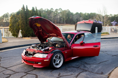 2000 BMW M Coupe in Imola Red 2 over Imola Red & Black Nappa