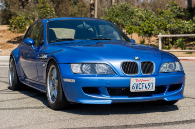 2000 BMW M Coupe in Estoril Blue Metallic over Estoril Blue & Black Nappa