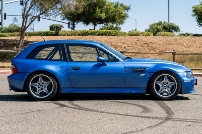 2000 BMW M Coupe in Estoril Blue Metallic over Estoril Blue & Black Nappa