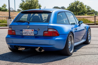 2000 BMW M Coupe in Estoril Blue Metallic over Estoril Blue & Black Nappa