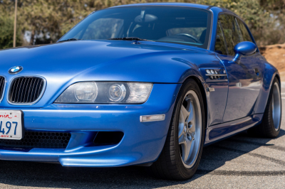 2000 BMW M Coupe in Estoril Blue Metallic over Estoril Blue & Black Nappa