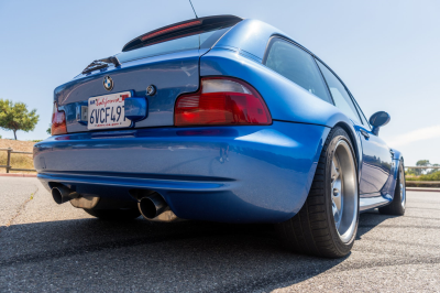 2000 BMW M Coupe in Estoril Blue Metallic over Estoril Blue & Black Nappa