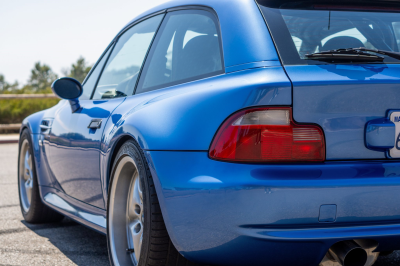 2000 BMW M Coupe in Estoril Blue Metallic over Estoril Blue & Black Nappa