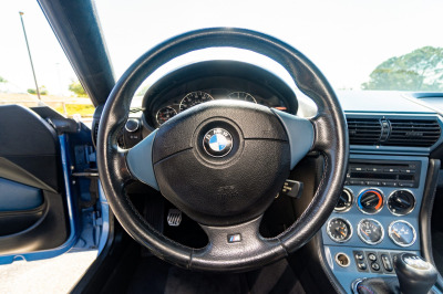 2000 BMW M Coupe in Estoril Blue Metallic over Estoril Blue & Black Nappa