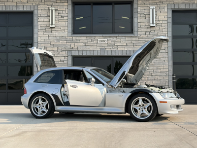 2000 BMW M Coupe in Titanium Silver Metallic over Black Nappa