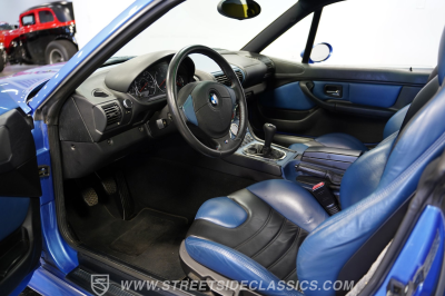 2000 BMW M Coupe in Estoril Blue Metallic over Estoril Blue & Black Nappa