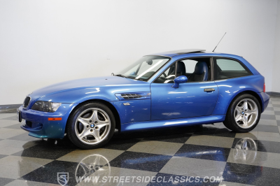 2000 BMW M Coupe in Estoril Blue Metallic over Estoril Blue & Black Nappa