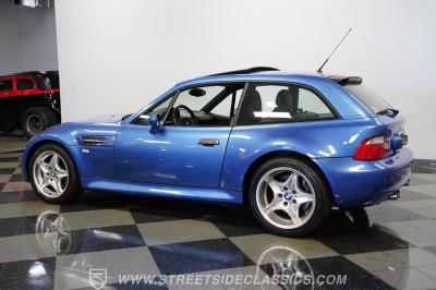 2000 BMW M Coupe in Estoril Blue Metallic over Estoril Blue & Black Nappa