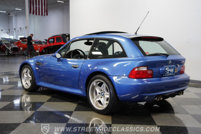 2000 BMW M Coupe in Estoril Blue Metallic over Estoril Blue & Black Nappa