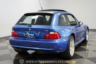 2000 BMW M Coupe in Estoril Blue Metallic over Estoril Blue & Black Nappa