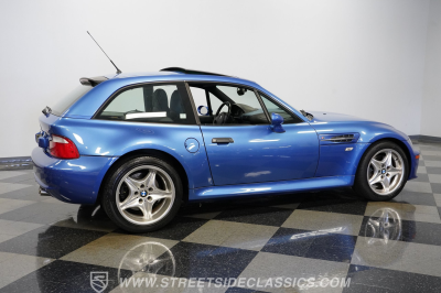 2000 BMW M Coupe in Estoril Blue Metallic over Estoril Blue & Black Nappa