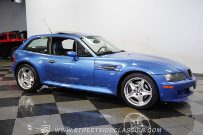 2000 BMW M Coupe in Estoril Blue Metallic over Estoril Blue & Black Nappa