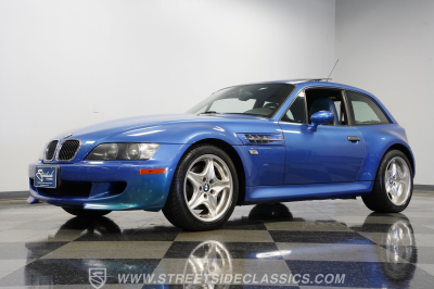 2000 BMW M Coupe in Estoril Blue Metallic over Estoril Blue & Black Nappa