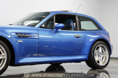 2000 BMW M Coupe in Estoril Blue Metallic over Estoril Blue & Black Nappa