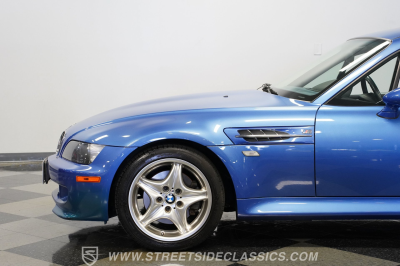 2000 BMW M Coupe in Estoril Blue Metallic over Estoril Blue & Black Nappa
