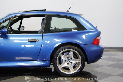 2000 BMW M Coupe in Estoril Blue Metallic over Estoril Blue & Black Nappa