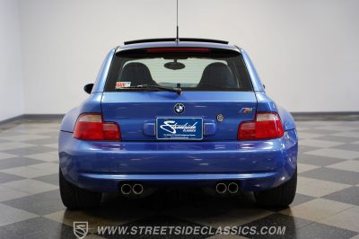 2000 BMW M Coupe in Estoril Blue Metallic over Estoril Blue & Black Nappa