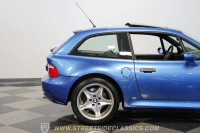 2000 BMW M Coupe in Estoril Blue Metallic over Estoril Blue & Black Nappa