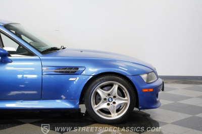 2000 BMW M Coupe in Estoril Blue Metallic over Estoril Blue & Black Nappa
