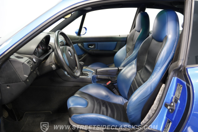 2000 BMW M Coupe in Estoril Blue Metallic over Estoril Blue & Black Nappa