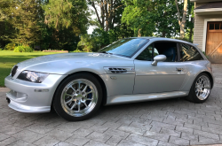 2000 BMW M Coupe in Titanium Silver Metallic over Estoril Blue & Black Nappa