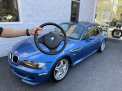 2000 BMW M Coupe in Estoril Blue Metallic over Dark Beige Oregon
