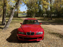 2001 BMW M Coupe in Imola Red 2 over Imola Red & Black Nappa