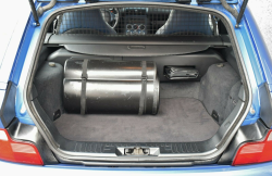2001 BMW M Coupe in Estoril Blue Metallic over Estoril Blue & Black Nappa