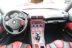 2001 BMW M Coupe in Titanium Silver Metallic over Imola Red & Black Nappa - Interior