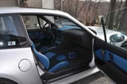 2001 BMW M Coupe in Titanium Silver Metallic over Laguna Seca Blue & Black Nappa - Passenger Door