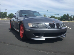 2001 BMW M Coupe in Steel Gray Metallic over Imola Red & Black Nappa