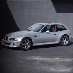 2001 BMW M Coupe in Titanium Silver Metallic over Imola Red & Black Nappa