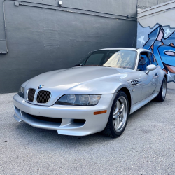 2001 BMW M Coupe in Titanium Silver Metallic over Imola Red & Black Nappa