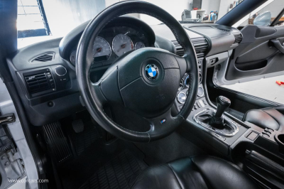 2001 BMW M Coupe in Titanium Silver Metallic over Black Nappa