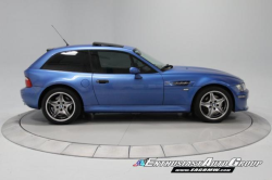 2001 BMW M Coupe in Estoril Blue Metallic over Dark Gray & Black Nappa